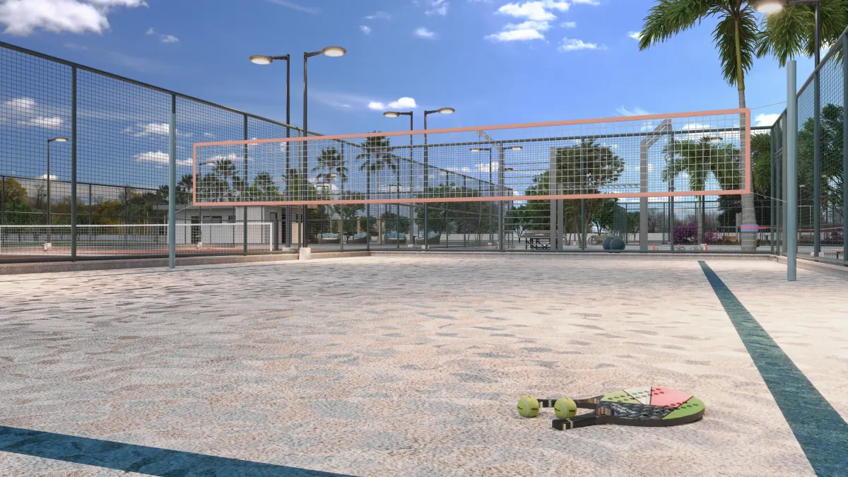 Quadra de beach tennis